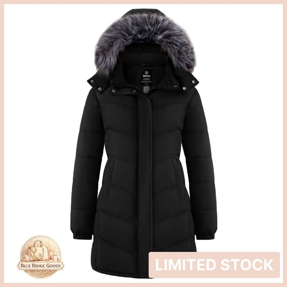Long Hooded Puffer Jacket Warm Quilted Winter Coat Chic Minimal Oversized